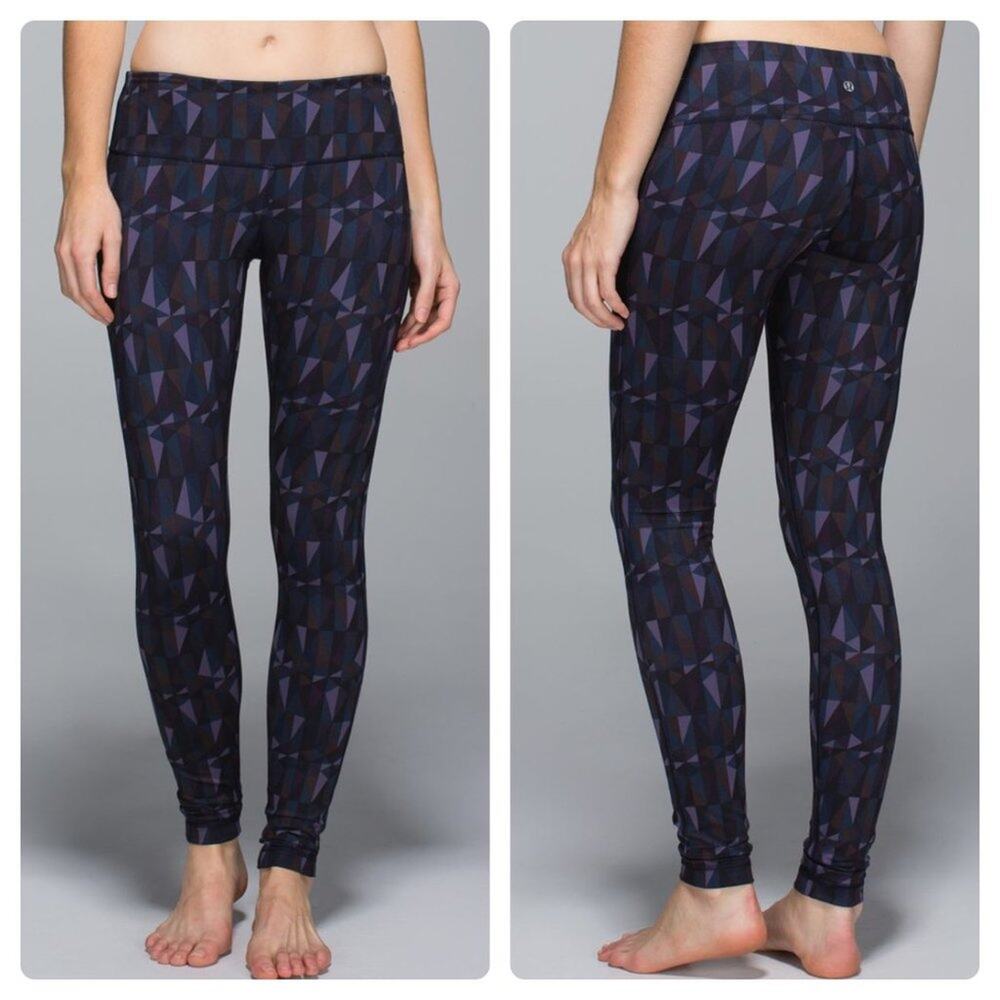 Lululemon Wunder Under Leggings Stained Glass Love Nightfall Luon